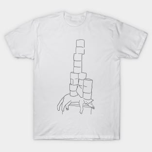 Toilet Paper Cat T-Shirt